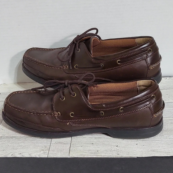 Hunter's Bay Size 11 Brown Casual Leather with Laces - Picture 3 of 8